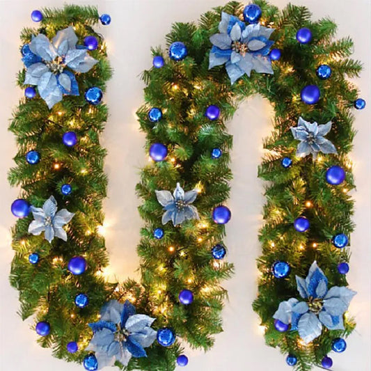 2.7 Meter Christmas Rattan Garland Decorative